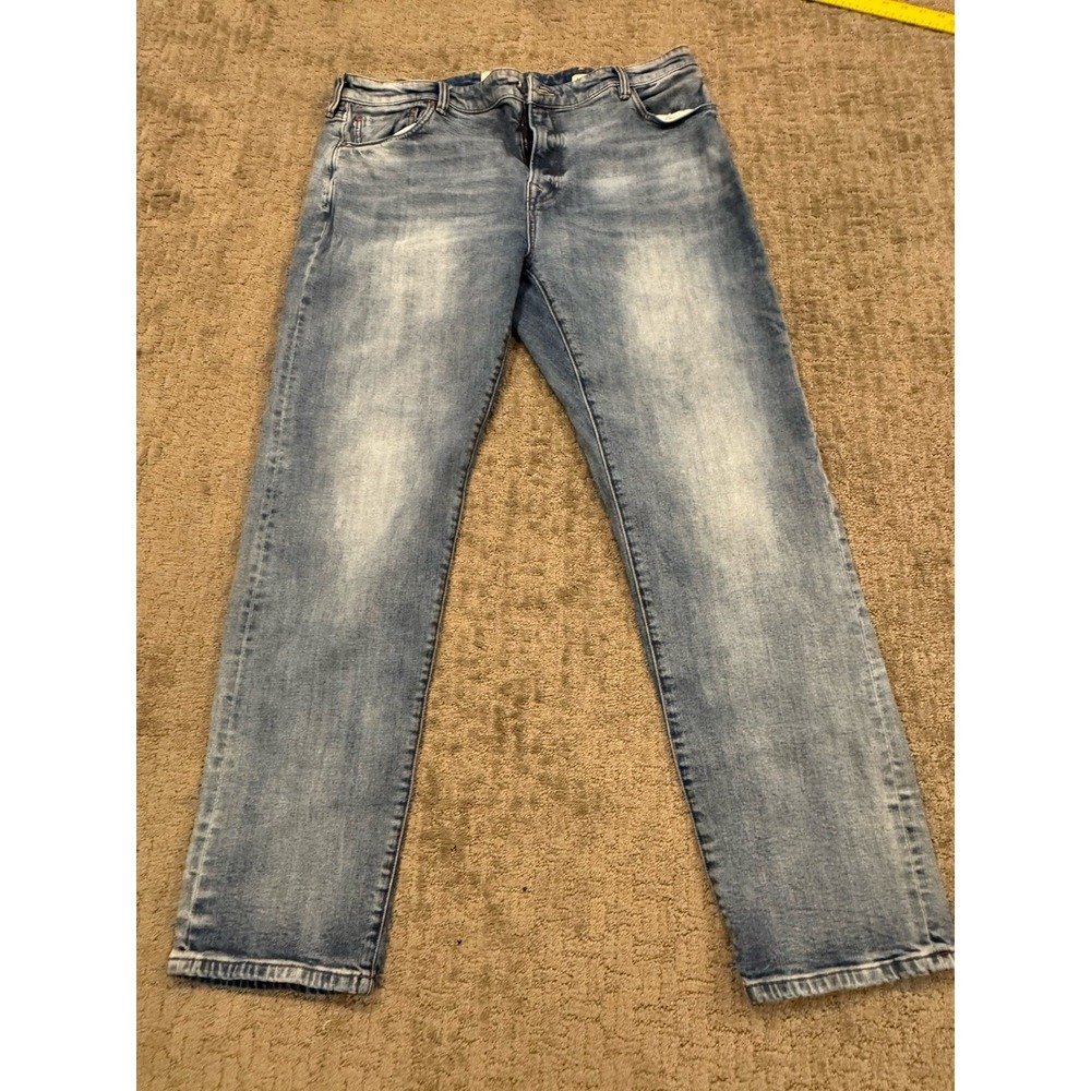 Flint And Tinder Jeans Mens 40X34 Straight Selvedge Denim 5-Pocket (T1)